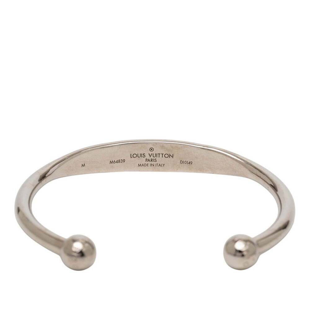 LOUIS VUITTON Silver Monogram Charm Bracelet - Picture 4 of 5